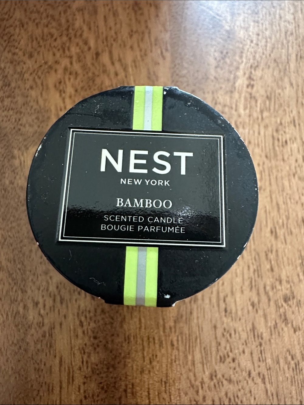 New NEST Fragrances Bamboo Scented Candle - Black with Lime Accent .95 Oz